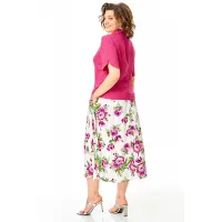 Костюм Michel Chic 1459 малина, цветы