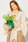 Костюм LAIKONY L-934 жемчужный+миндаль