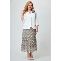 Костюм Svetlana Style синий+цветы