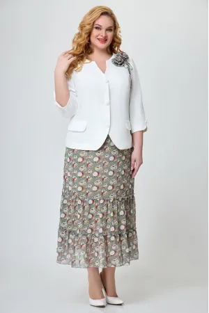 Костюм Svetlana Style синий+цветы