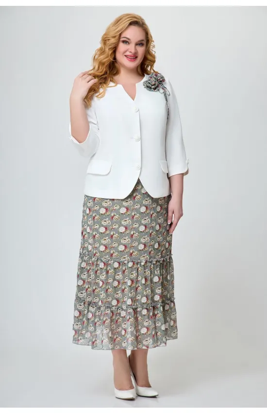 Костюм Svetlana Style синий+цветы