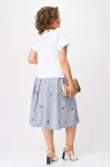 Костюм Anastasia 1248 белый/голубой