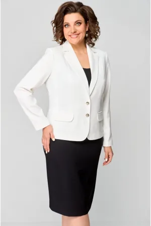 Костюм БелЭльСтиль 203-278/557-258 молочно-черный