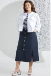 Костюм Mira Fashion 5547 синий + белый