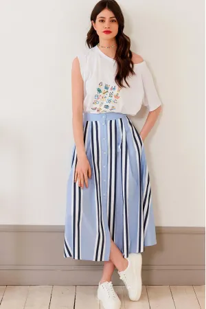 Костюм Lokka 1162 белый+голубой