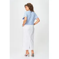 Костюм Michel Chic 1422 белый + полоска