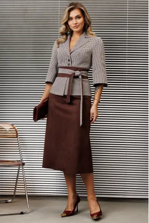 Костюм Мода-Юрс 25-2618-0 каштан_молоко