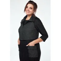 Костюм Lady Style Classic 1935/2 черный с зеленым