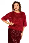 Костюм Ольга Стиль Л413 темный-красный