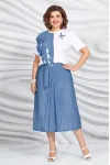 Костюм Mira Fashion белый+серый