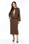 Костюм Милора-стиль 1376 кофе с молоком