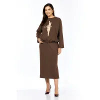 Костюм Милора-стиль 1376 кофе с молоком Костюм Милора-стиль 1376 кофе с молоком