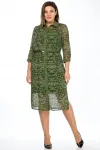 Костюм Lady Style Classic 1922/2 зеленый с малиновым