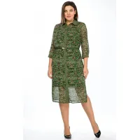 Костюм Lady Style Classic 1922/2 зеленый с малиновым