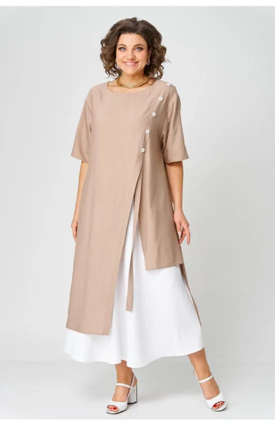 Костюм Ladis Line 1564 кофе+белый