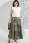 Костюм Mira Fashion 5556-2 белый+хаки