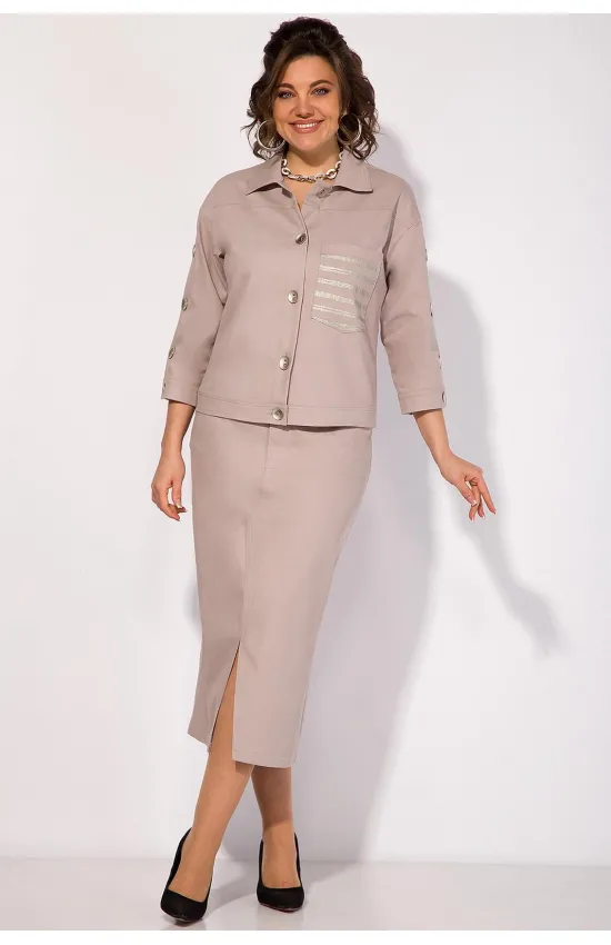 Костюм Лилиана 1405 жемчужный