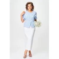 Костюм Michel Chic 1422 белый + полоска