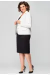 Костюм БелЭльСтиль 203-278/557-258 молочно-черный Костюм БелЭльСтиль 203-278/557-258 молочно-черный