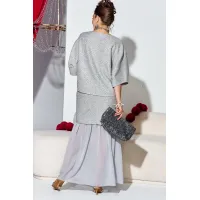 Костюм VITTORIA QUEEN 27573-1 серебристо-серый