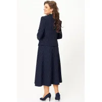 Костюм Svetlana Style 2174 темно-синий в горох