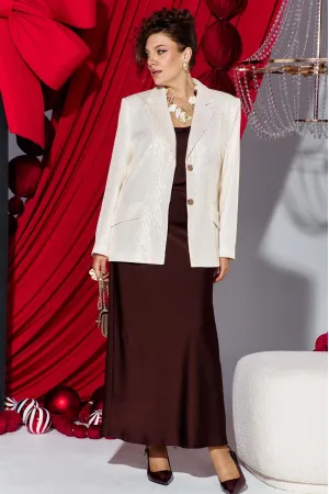 Костюм VITTORIA QUEEN 27233  кремовый шоколадный