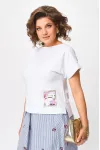 Костюм Anastasia 1248 белый/голубой