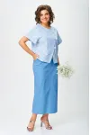 Костюм Michel Chic 1422 голубой+полоска