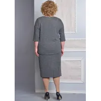 Костюм Lady Style Classic Полуночно-синий  с молочным
