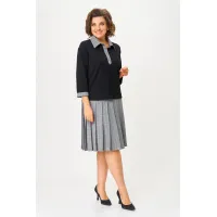 Костюм Svetlana Style 2134 черный клетка