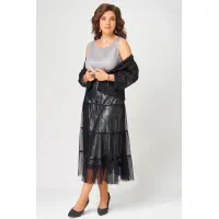 Костюм FITA 4141 Сафира черно-серебристый