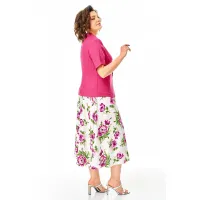 Костюм Michel Chic 1459 малина, цветы