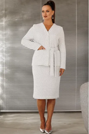 Костюм Галеан Cтиль 914 серый орнамент