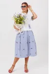 Костюм Anastasia 1248-1 бело-голубой