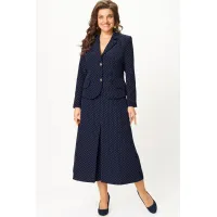 Костюм Svetlana Style 2174 темно-синий в горох