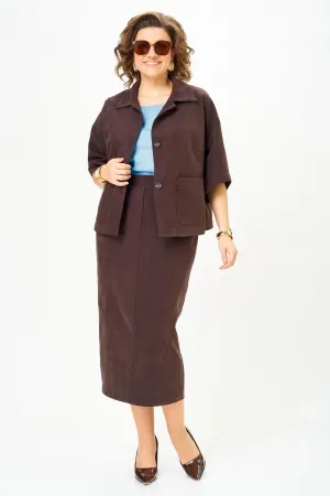 Костюм Орхидея Люкс 1659 Коричневый