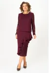 Костюм Кокетка и К 1336 бордовый Костюм Кокетка и К 1336 бордовый