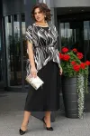 Костюм Alani 2434 черно-белый+черный
