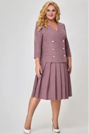 Костюм Svetlana Style синий+горох