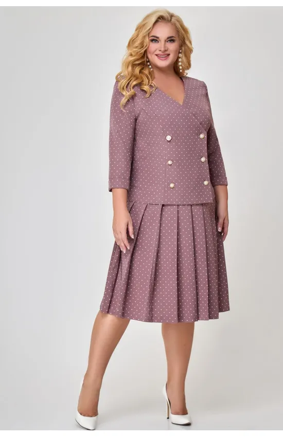 Костюм Svetlana Style синий+горох