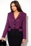 Костюм Anastasia 1052-2 маджента+графитовая клетка