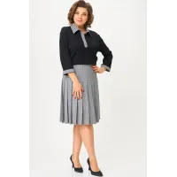 Костюм Svetlana Style 2134 черный клетка