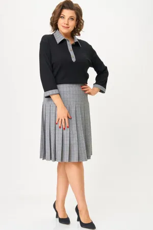 Костюм Svetlana Style 2134 черный клетка