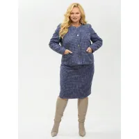 Костюм YOUR SIZE 2266/164 Синий с добавлением бежевых нитей