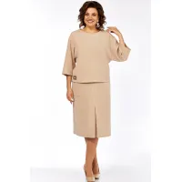 Костюм Элль-стиль 2441 бежевый