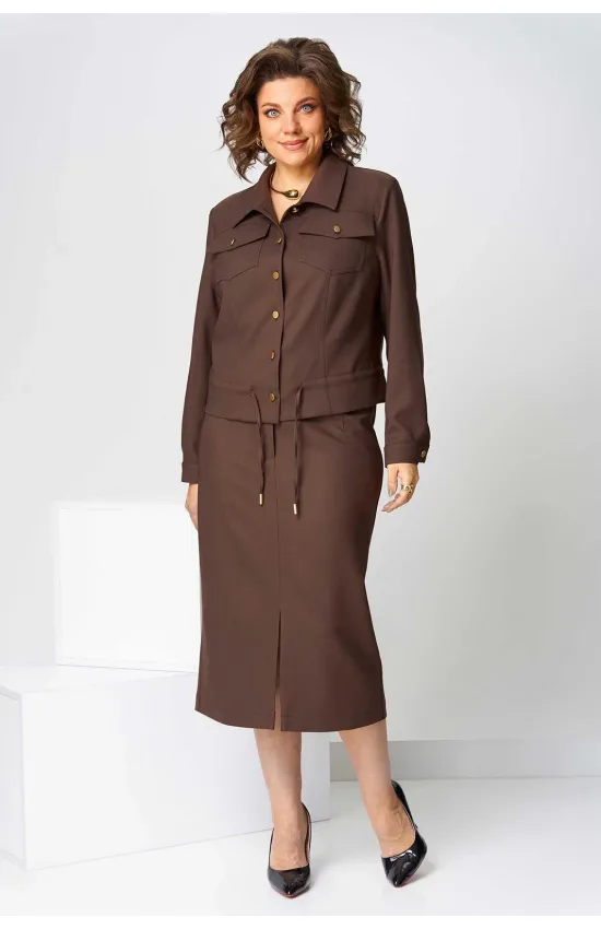 Костюм Асолия 1507-1 коричневый Костюм Асолия 1507-1 коричневый