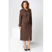 Костюм Асолия 1507-1 коричневый Костюм Асолия 1507-1 коричневый