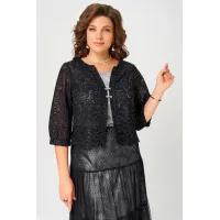 Костюм FITA 4141 Сафира черно-серебристый