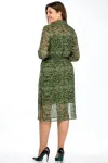 Костюм Lady Style Classic 1922/2 зеленый с малиновым