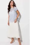 Костюм MisLana 1320 голубой-молочный Костюм MisLana 1320 голубой-молочный